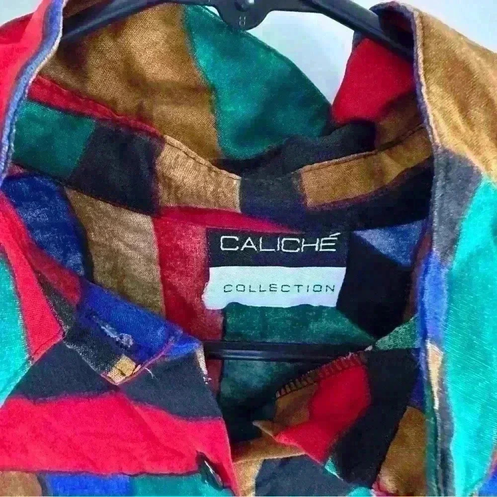 Vintage Caliche Collection Patterned Multicolored… - image 4